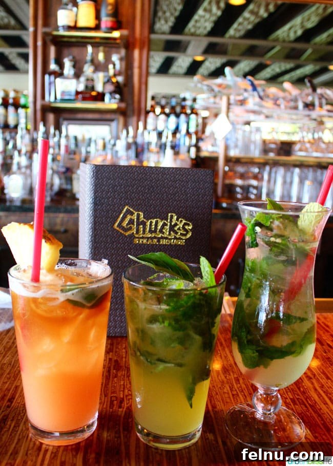 Cinco de Mayo Tequila Mojito Fiesta 11 Cinco de Mayo Mojitos, including a Ho'okipa, ready to be served
