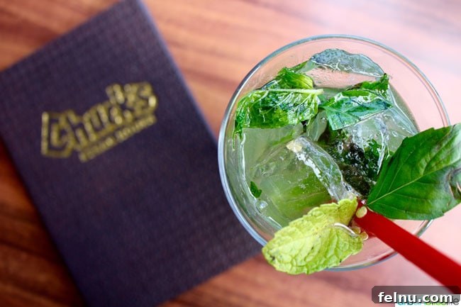 Chuck's Steak House's innovative Tequila Mojito