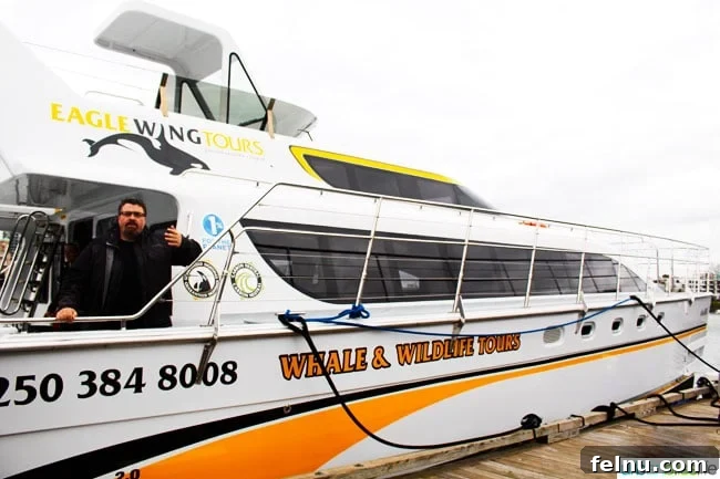 Whale Watching Adventures in Victoria 7 Covered Catamaran for Wildlife Tours in Victoria, BC