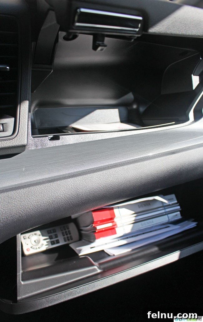 2016 Toyota Sienna: An In-Depth Look 10 2016 Toyota Sienna large glove compartment