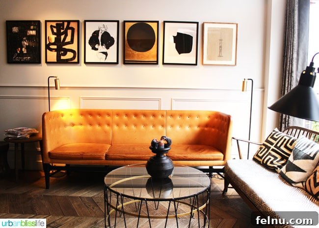 Unlock Your Perfect Amsterdam Stay 7 Cozy seating area with stylish orange accents at Morgan & Mees hotel