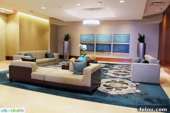 Coast Coal Harbor Hotel Your Ideal Vancouver BC Stay 3 Modern and welcoming lobby of Coast Coal Harbour Hotel in Vancouver BC