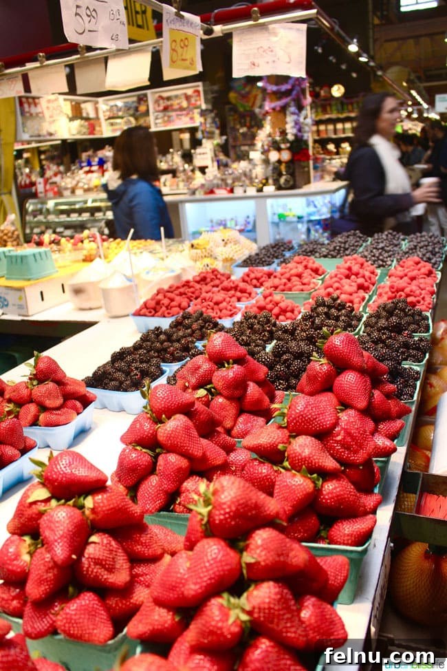 Uncover Granville Island: Vancouver's Vibrant Gem 3 fruit stands in granville island