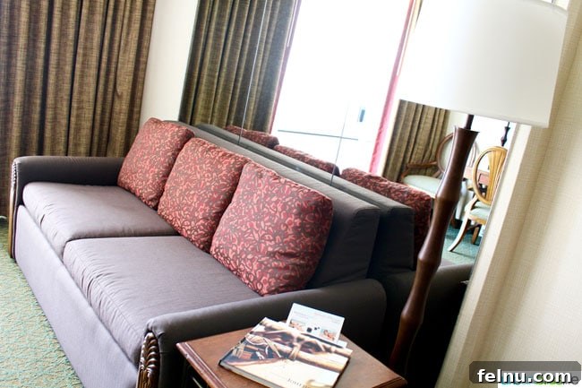 Outrigger Waikiki Beach Resort: Your Honolulu Home Away From Home 7 The cozy sitting area in the suite at the Outrigger Waikiki Beach Resort.
