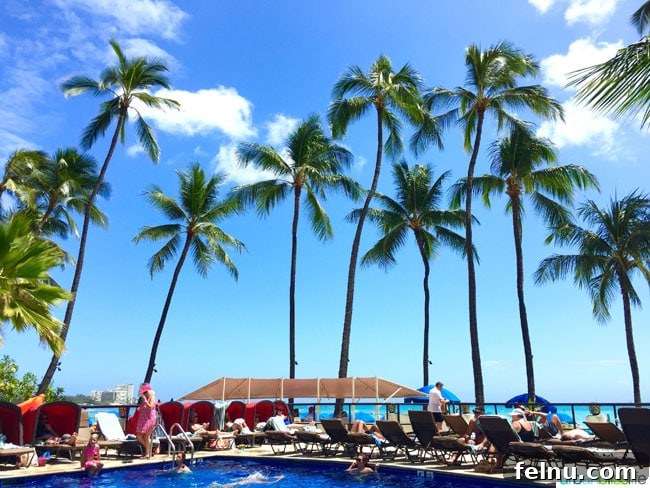 Outrigger Waikiki Beach Resort: Your Honolulu Home Away From Home 10 The stunning pool area at the Outrigger Waikiki Beach Resort.