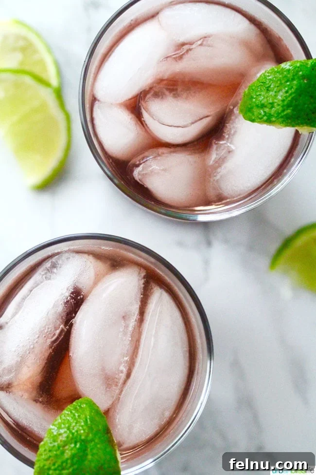 Hibiscus Bliss: A Refreshing Cocktail 6 Hibiscus Cocktail Coolers in tumblers