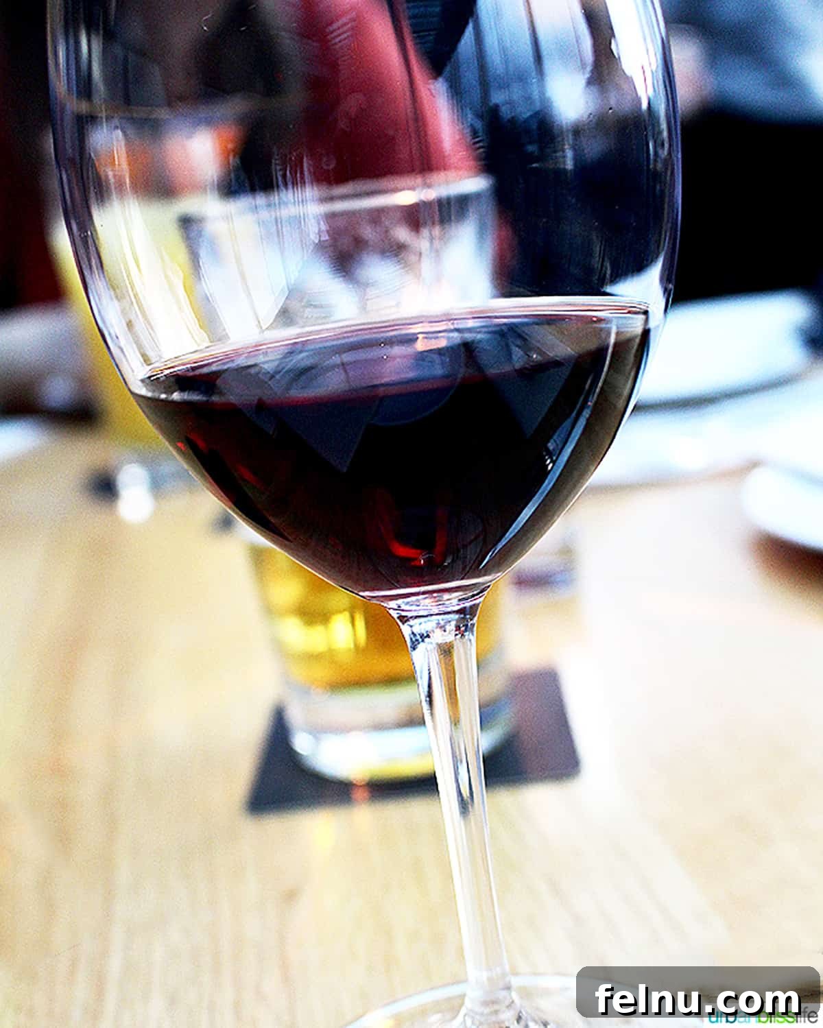Vancouver BC's Cactus Club Cafe 7 glass of red wine at Cactus Club Cafe Coal Harbour Vancouver BC.