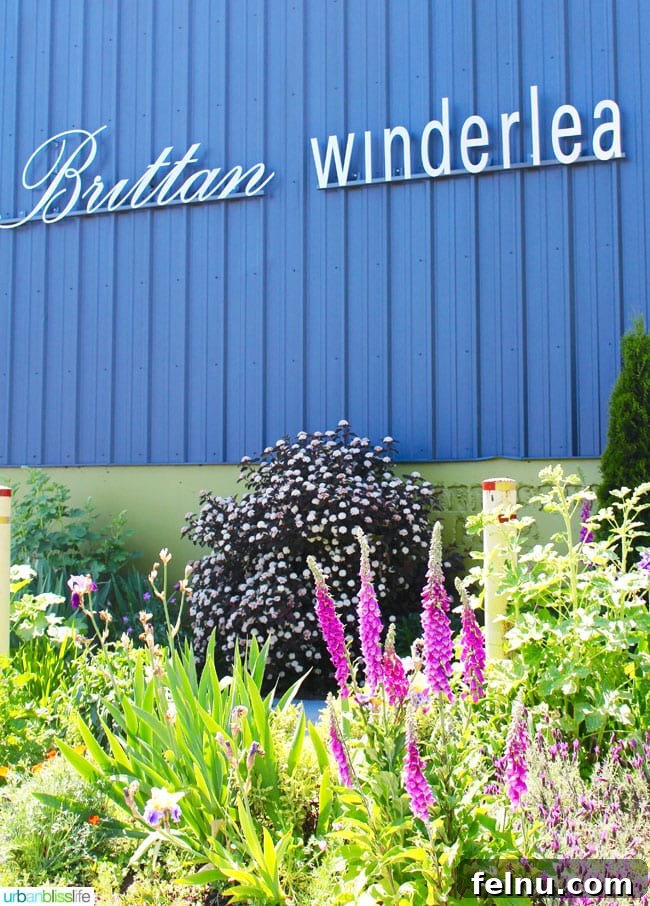 Sip and Stroll McMinnville 5 The elegant exterior of the Winderlea and Brittan Vineyards tasting room in McMinnville.