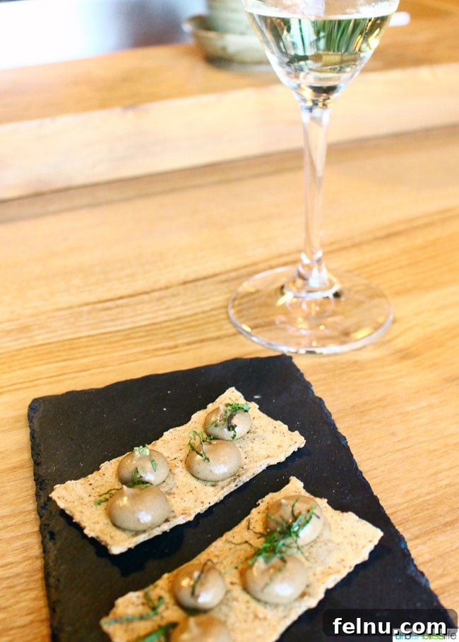 Farm Spirit Portland's Premier Vegan Destination 8 quinoa cracker and cauliflower dish at Farm Spirit in Portland, Oregon