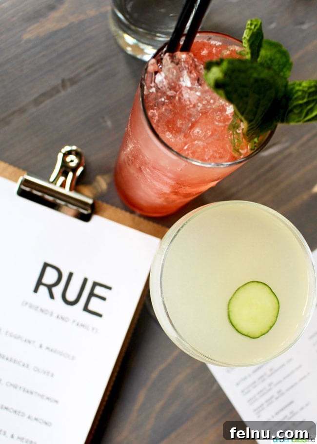 Portland's RUE: A Vegetable Paradise with a French Accent 5 Rue Portland: Reagan Smash Cocktail.