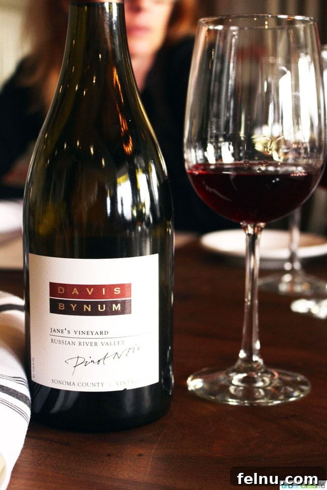 Catelli's Restaurant Guide in Geyserville, CA 14 Davis Bynum Pinot Noir: A Smooth Red Wine to Complement Your Meal