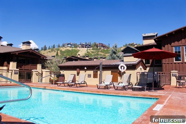 The Chateaux Your Ultimate Park City Utah Retreat 8 Heated Outdoor Pool at The Chateaux Park City with Mountain Views
