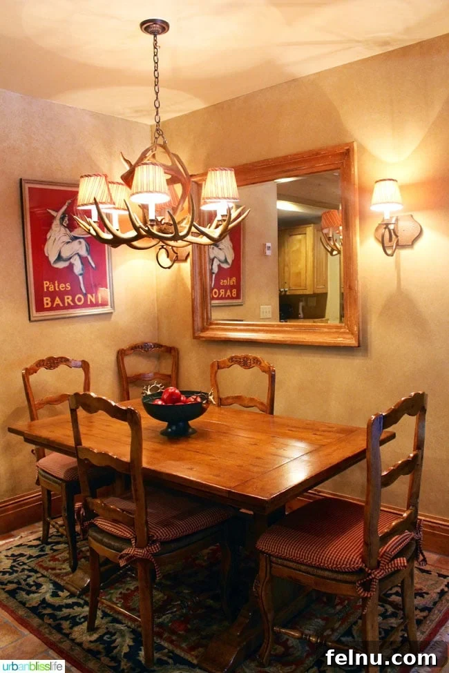 The Chateaux Your Ultimate Park City Utah Retreat 6 Dedicated Dining Area in a Chateaux Park City Suite