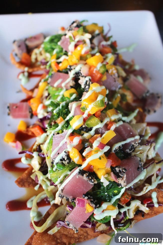 Park City: Your Ultimate Summer Playground 4 Ahi Tuna Nachos at Park City Mountain Lodge: A culinary delight.