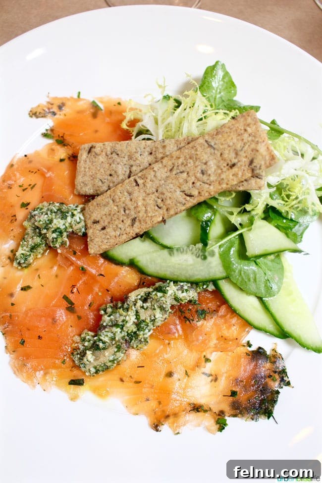Mushroom Wine Pairing Experience 5 Gravlax with Pickled Shiitake Tartar Sauce