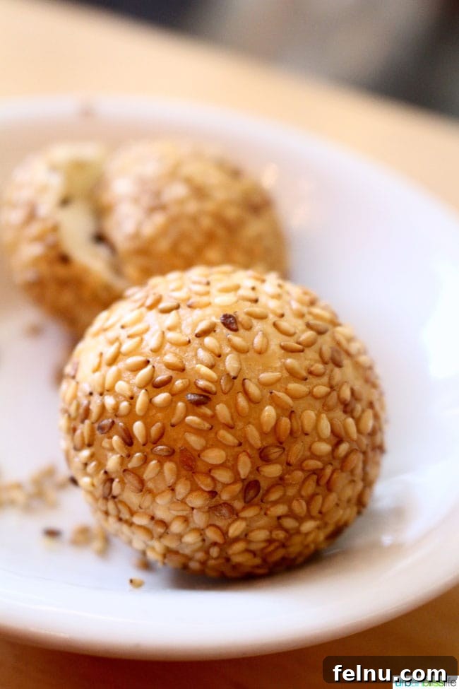 Boke Bowl's Westside Location Now Offers Dim Sum Brunch 13 Sesame Balls with Red Bean Paste at Boke Bowl