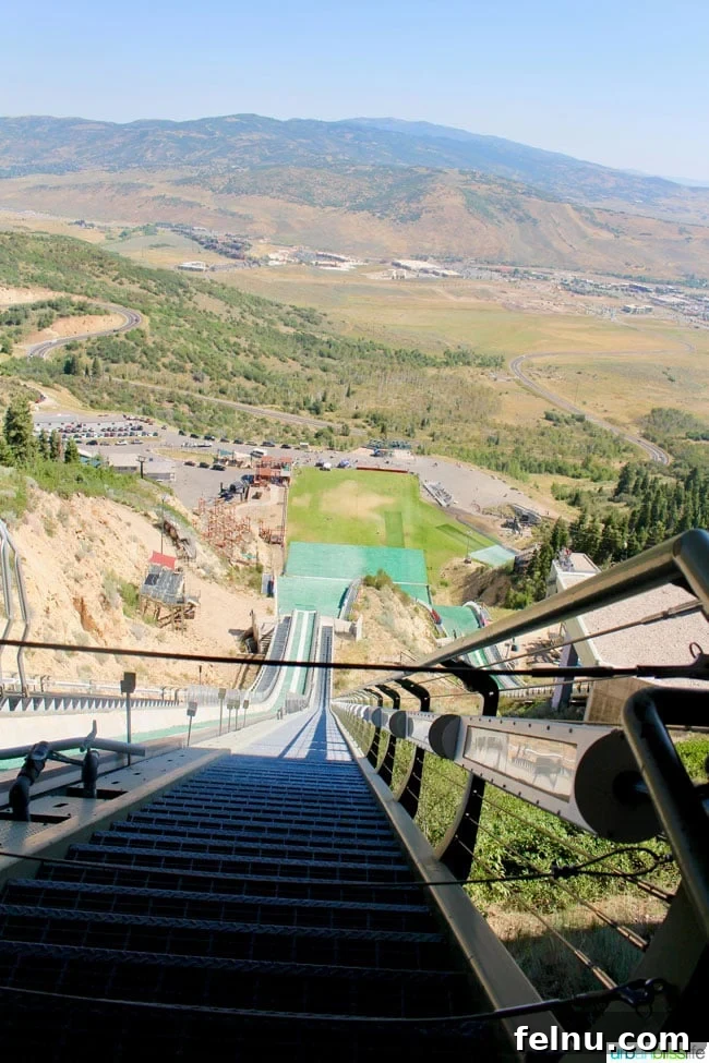 Utah Olympic Park: A Family Adventure of a Lifetime 6 Utah Olympic Park Ski Jump Look Down