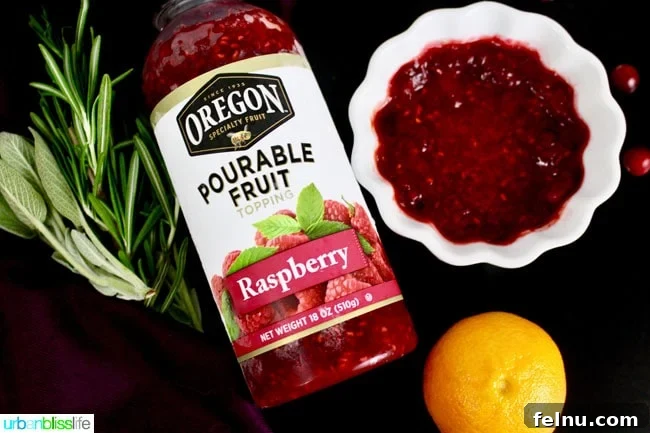 Cranberry-Raspberry-Orange Glazed Cornish Hens A Festive Trio: Cranberry, Raspberry, and Orange Glazed Cornish Hens 4 Oregon Pourable Fruit Raspberry