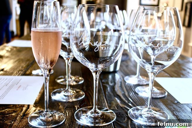 Angela Estate Winery
Oregon Wine Country Gem: Angela Estate Vineyard 4 Rose Wine Glasses