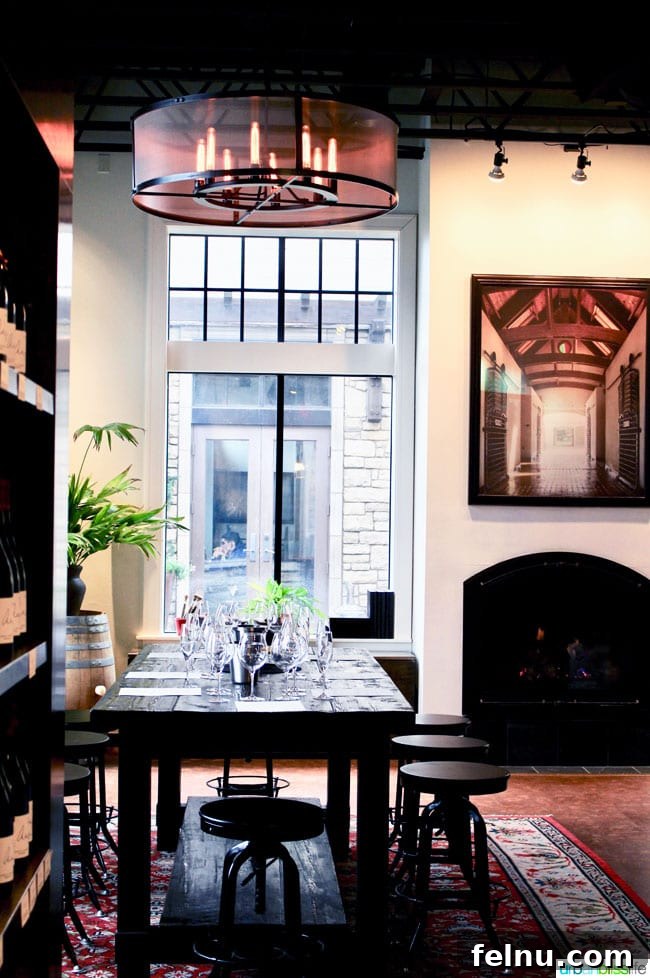 Tina's: Distinctive Dining in Oregon's Wine Country 4 The elegant Angela Estate Winery tasting room in Dundee, Oregon, perfect for wine enthusiasts exploring Dundee Oregon restaurants and wineries.