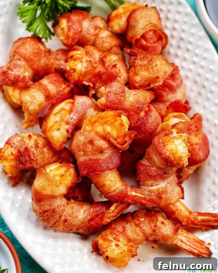 The Ultimate Football Feast: Delicious Finger Foods for Game Day 12 Air Fryer Bacon Wrapped Shrimp