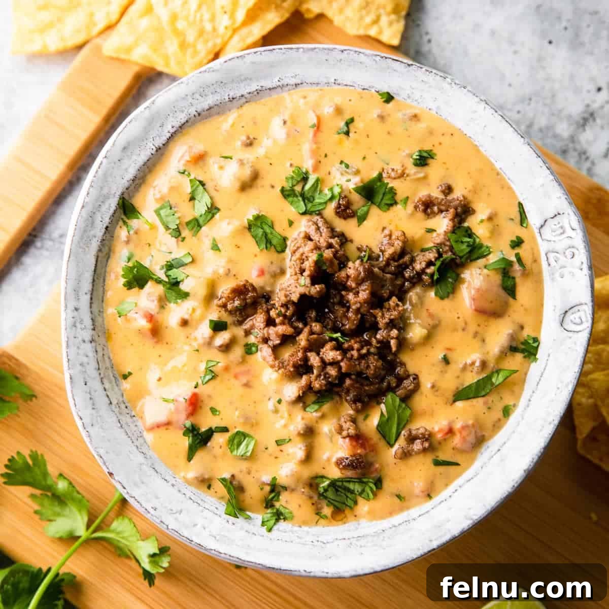 The Ultimate Football Feast: Delicious Finger Foods for Game Day 42 Ground Beef Queso Dip