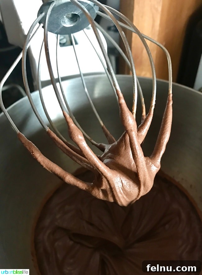 Rich Chocolate Pancake Towers with Pillowy Frosting 4 chocolate frosting