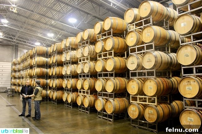 wine barrels