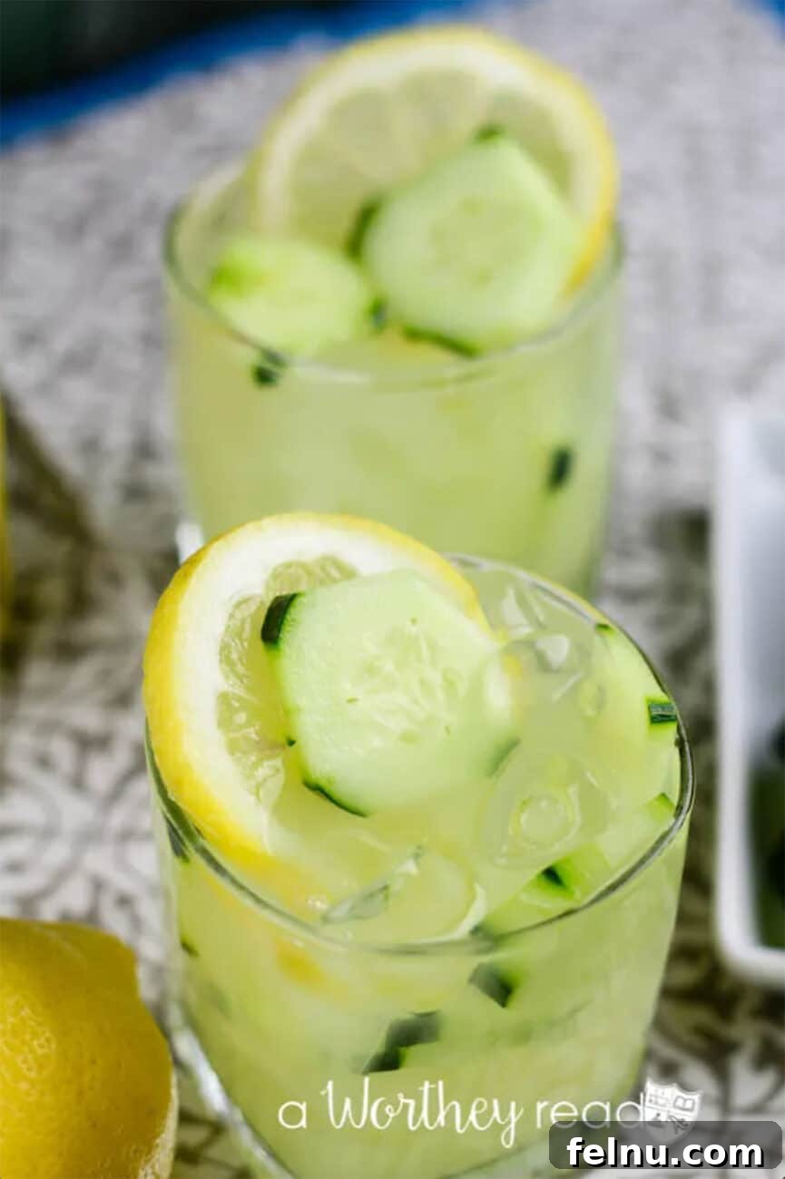 Vibrant Sips: Fruity Cocktail Recipes to Welcome Spring & Summer 12 Lemon and cucumber lemonade vodka