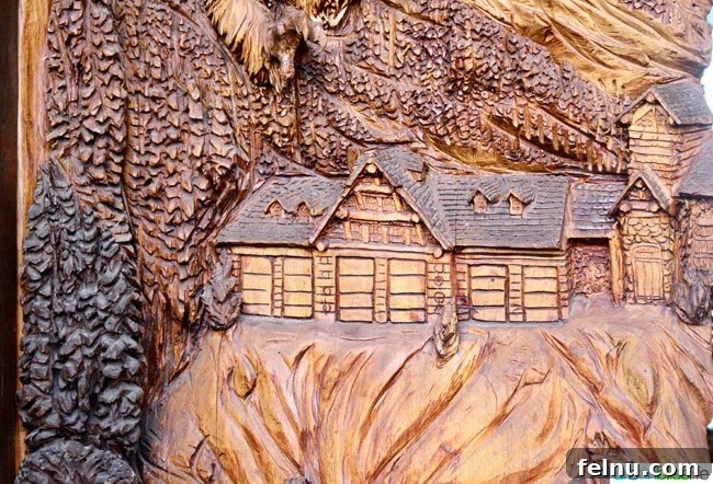 Basel Cellars (Kapalı) Defunct Wineries: Basel Cellars 7 Wood Carvings at Yellowhawk Resort