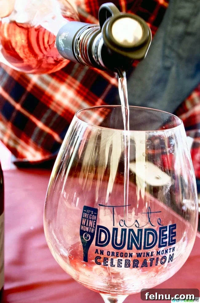 Sip Savor Explore Oregon Wine Month 20 Taste-Dundee-Oregon-Rose-Pour