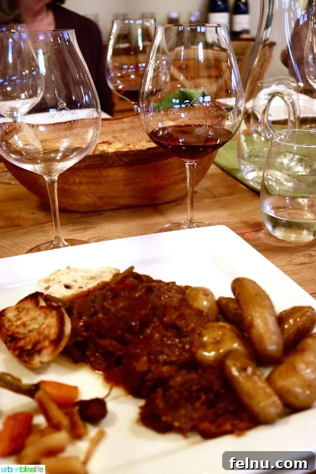 Divio Estate: A Taste of Burgundy in the Willamette Valley 13 Domaine Divio beef bourguignon