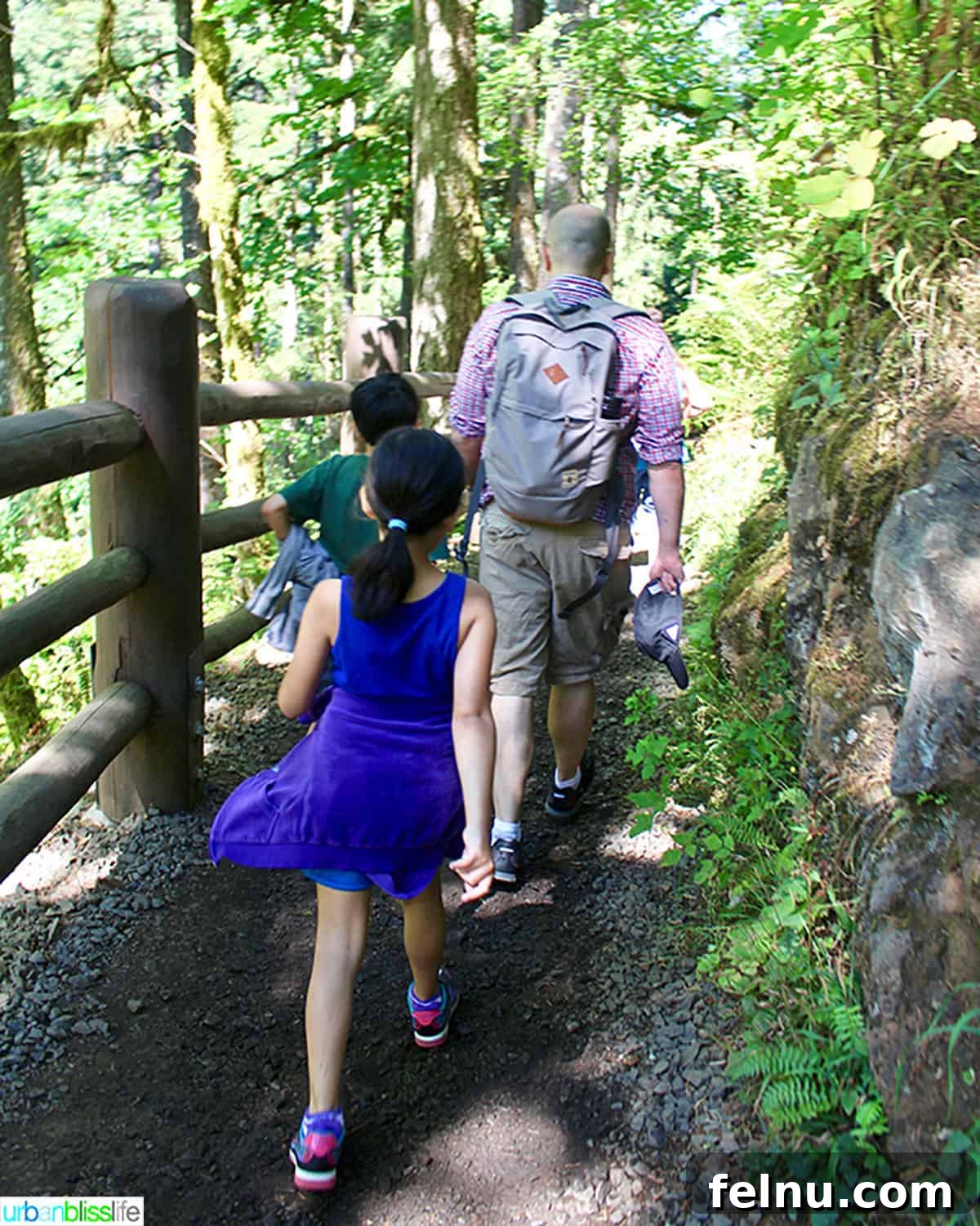 50 Unforgettable Kid-Friendly Adventures in Portland 9 A family enjoys a refreshing hike at Silver Falls State Park in Oregon, surrounded by lush greenery and the sound of waterfalls.