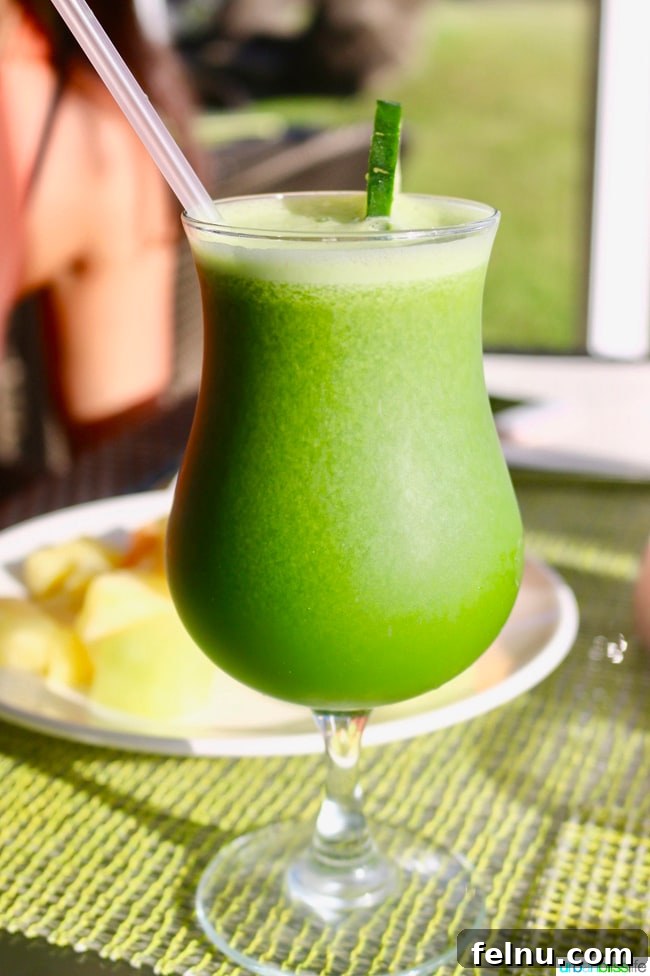 Where to Stay in Kauai: A Luxurious Escape at The Westin Princeville 7 Refreshing Green Cocktail at The Westin Princeville