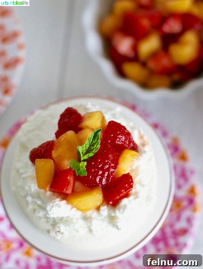 Mini Pavlovas with Summer Fruits and Whipped Cream 5 Close-up of Mini Pavlova Cakes