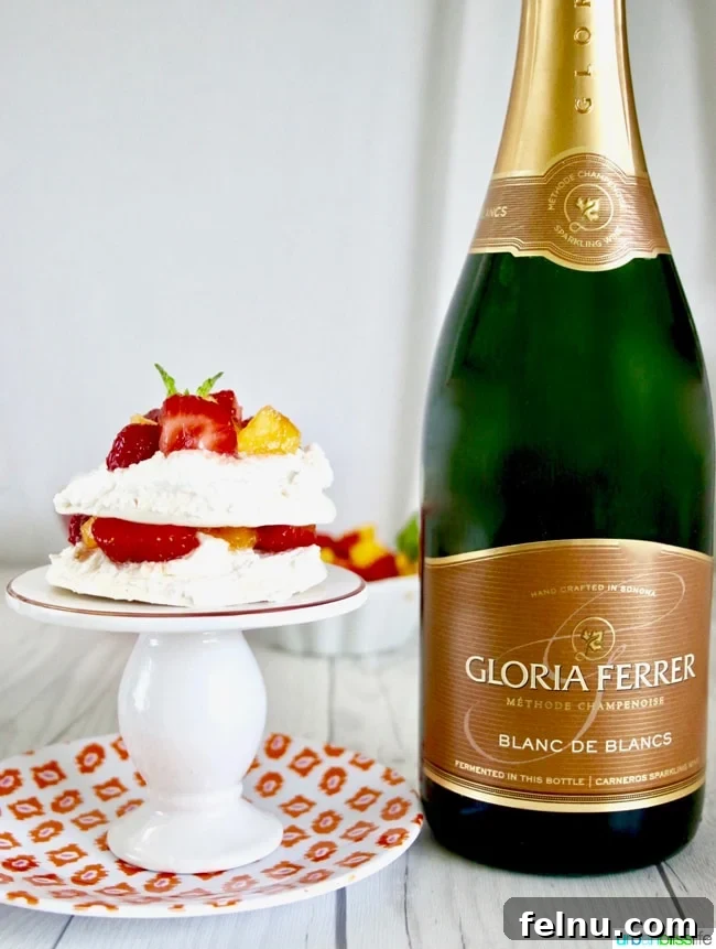 Mini Pavlovas with Summer Fruits and Whipped Cream 10 Gloria Ferrer Blanc de Blancs