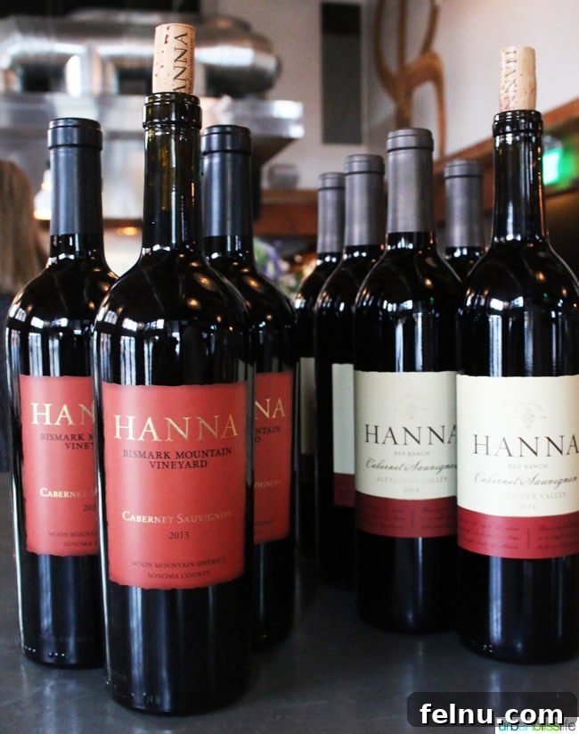 Hanna Winery & Vineyard - A Taste of California: Wine Pairing Dinner 2 Selection of Hanna Winery Red and White Wines