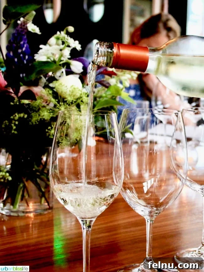Hanna Winery & Vineyard - A Taste of California: Wine Pairing Dinner 3 Pouring Hanna Winery White Wine