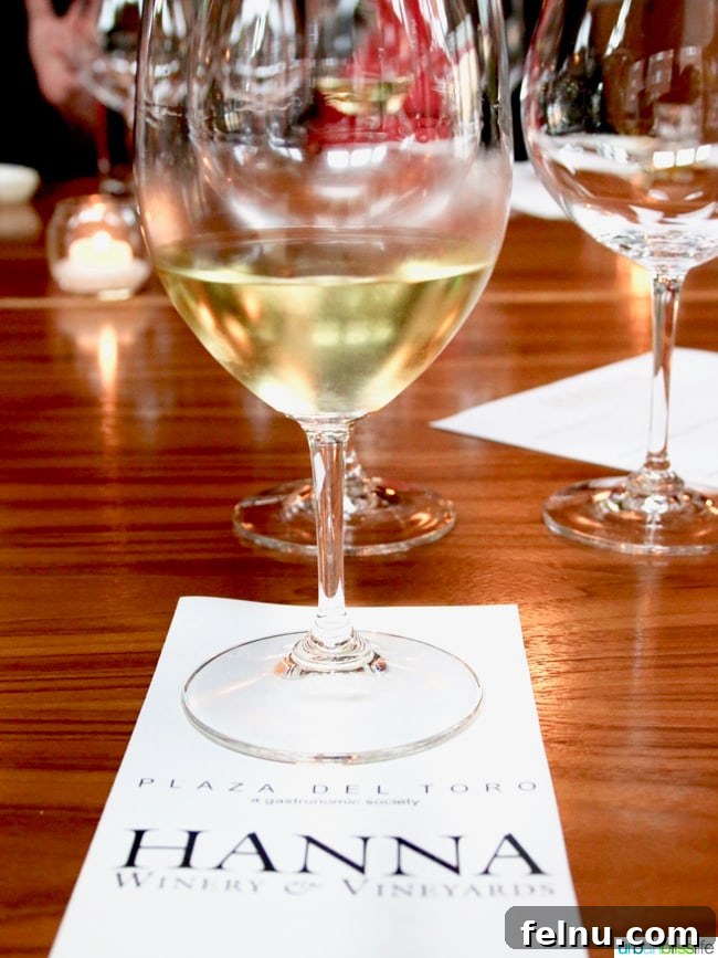 Hanna Winery & Vineyard - A Taste of California: Wine Pairing Dinner 8 Hanna Winery White Wine