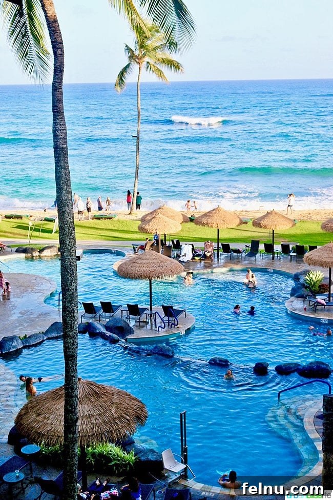Sheraton Kauai Resort: Your Oceanfront Hawaiian Paradise 17 Sheraton Kauai Resort - Family-Friendly Ocean Pool