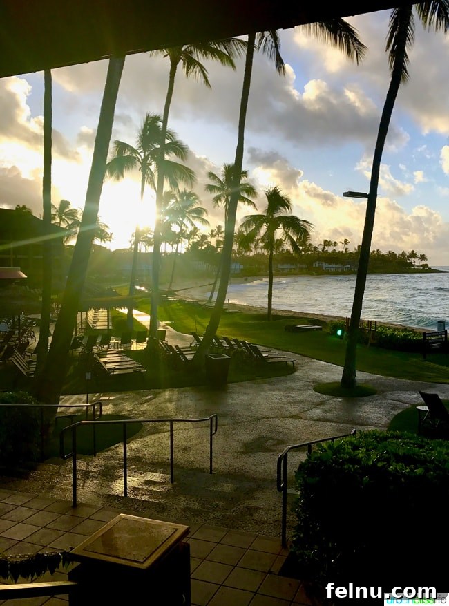 Sheraton Kauai Resort: Your Oceanfront Hawaiian Paradise 4 Sheraton Kauai Resort - Stunning Sunrise Over Poipu Beach