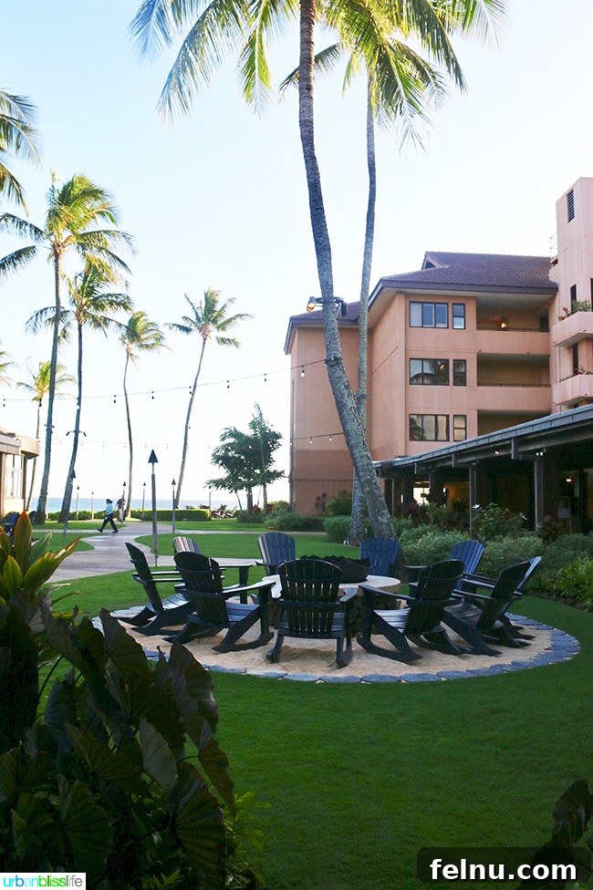 Sheraton Kauai Resort: Your Oceanfront Hawaiian Paradise 5 Sheraton Kauai Resort - Lush Courtyard in Daytime