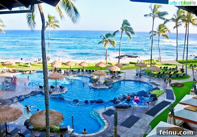 Sheraton Kauai Resort: Your Oceanfront Hawaiian Paradise 9 Sheraton Kauai Resort - Oceanfront Pools and Beach Views