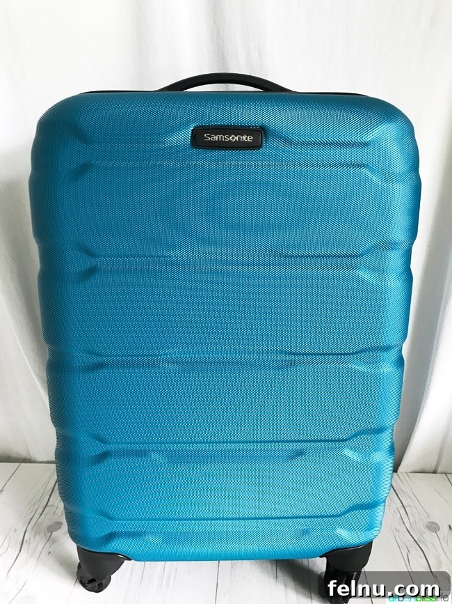 A Travel Blogger's Top 5 Travel Essentials of 2017 3 Hardcase Spinner Carry-On Suitcase