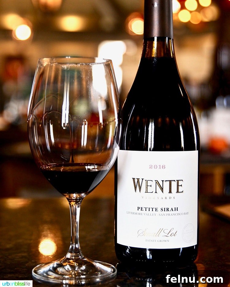 Sip, Sizzle, Savor: Wines That Perfect Your BBQ 5 A bottle of Wente Petite Syrah red wine, highlighting its rich and inviting hue, ready for a perfect pairing.