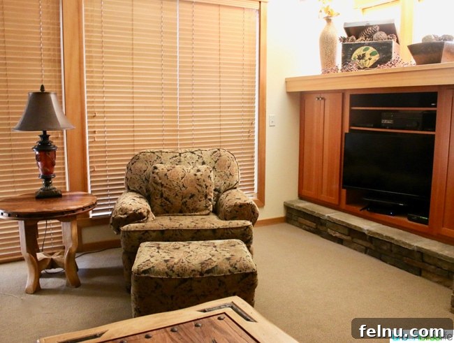 Aşağıdaki potansiyel özgün başlık: Family Getaway: Top 5 Tips for Booking the Perfect Vacation Rental 14 Corner of a living room in a vacation rental