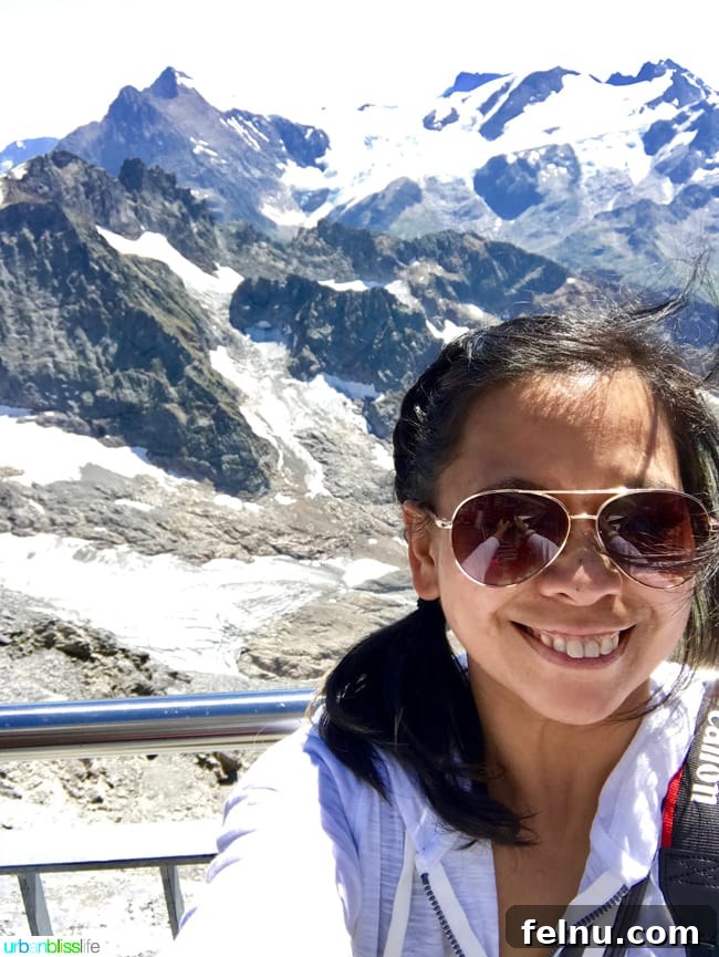 Titlis Peak: An Alpine Daydream 17 Selfie on the Mount Titlis Cliff Walk
