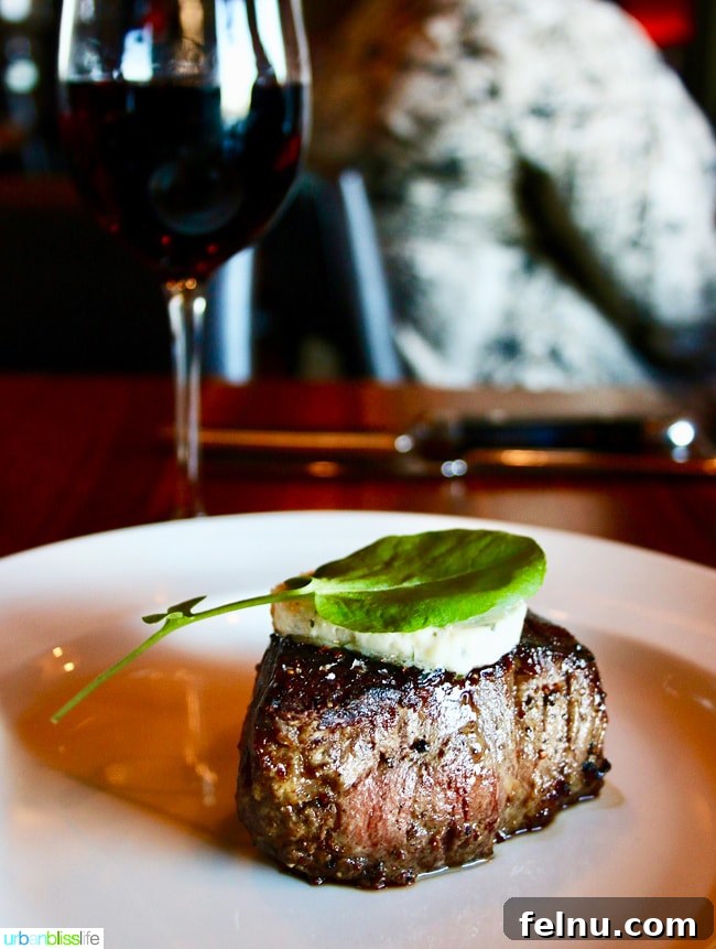 Michael Jordan's Steak House filet mignon