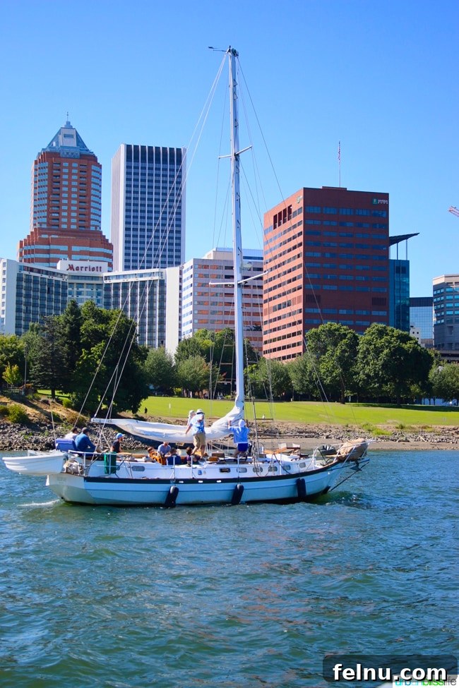 Beers, Boats, and Bridges: A Portland Brew Cruise 10 Enjoying the scenic views of the Willamette River on the BrewBarge PDX