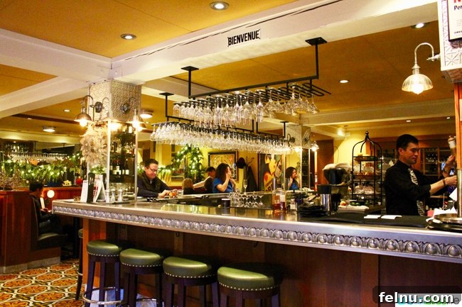 Marche Restaurant: A Taste of France in the Pacific Northwest 4 The stylish bar area at Marché restaurant in Eugene, Oregon, perfect for enjoying handcrafted cocktails.